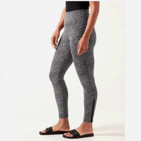 Athleta Pants - ATHLETA Delancey Textured moto Tight - S Tall